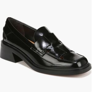 Franco Sarto Black Patent Loafers